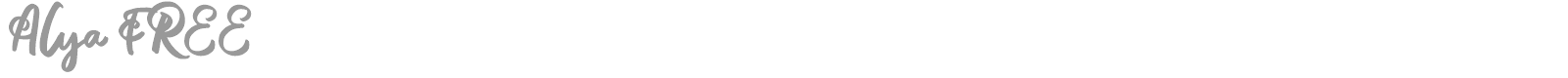 Alya font preview